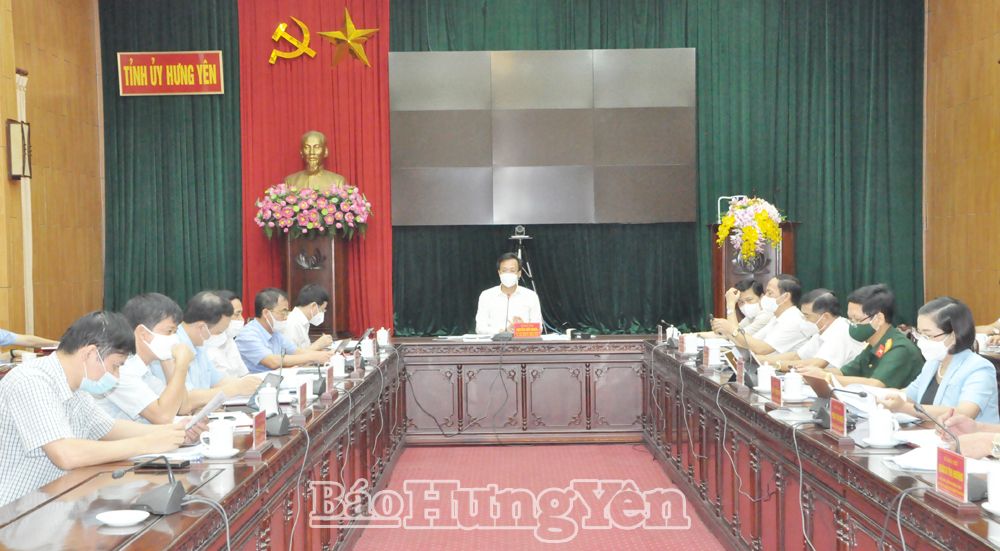 Hưng Yên: Thống nhất các nội dung kỷ niệm 190 năm thành lập tỉnh, 80 năm thành lập Đảng bộ tỉnh và 25 năm tái lập tỉnh