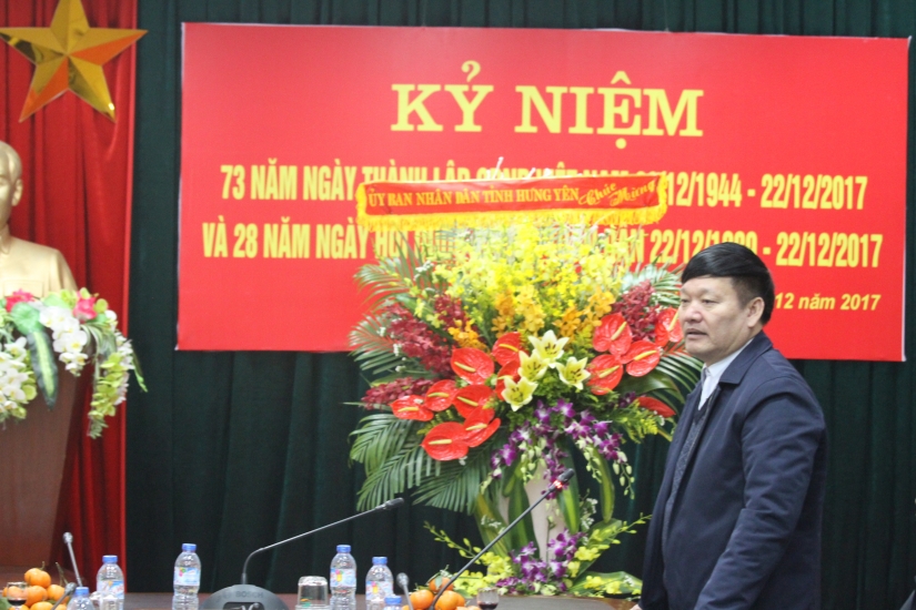 Chủ tịch UBND tỉnh Hưng Yên chúc mừng ngày 22/12/2017 Viettel Hưng Yên.