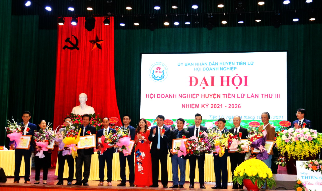 Đại hội Hội Doanh nghiệp huyện Tiên Lữ, tỉnh Hưng Yên nhiệm kỳ 2021 - 2026